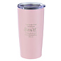 Stainless Steel Tumbler - Trust in the Lord, Pink
