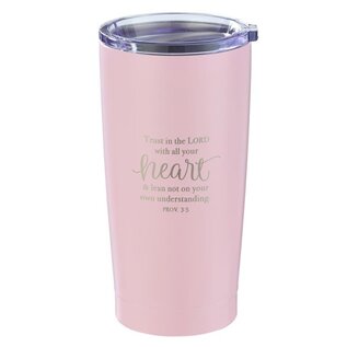 Tumbler SS Travel Pink Trust in The Lord