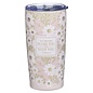 Tumbler SS Pink Floral The Lord Bless You