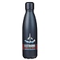 Stainless Steel Water Bottle - Strong and Courageous, Blue