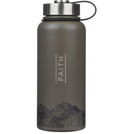 SS Water Bottle-Gray Faith