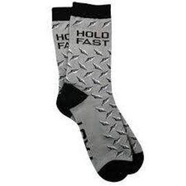 DISCONTINUED Socks - Hold Fast, Gray Treadplate
