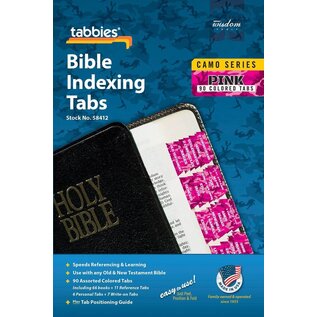 Bible Indexing Tabs - Pink Camo