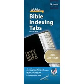 Bible Indexing Tabs - Gold, Mini