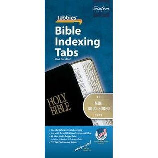 Bible Indexing Tabs - Gold, Mini