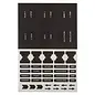 Bible Tabs - Black with Silver Foil