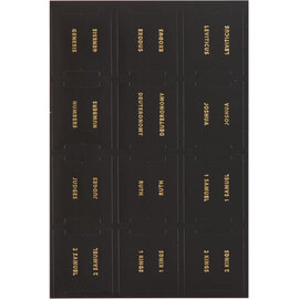 Bible Tabs - Black with Gold Foil