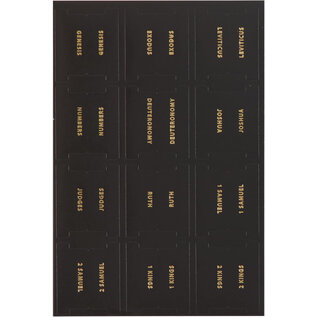 Bible Tabs - Black with Gold Foil