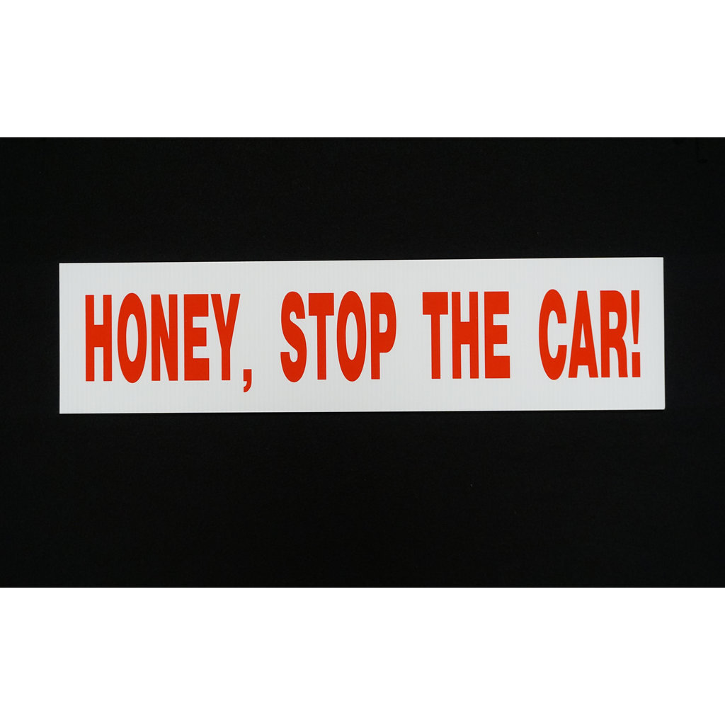 HONEY, STOP THE CAR!