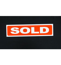 Sold RED with white letters