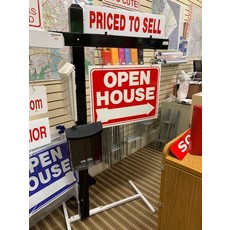 DEE Sign Black Sign Post 64"Tall with 30" wide arm