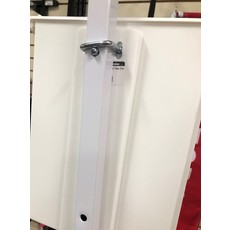 Clamp for info box on 1" x 1" colonial signpost