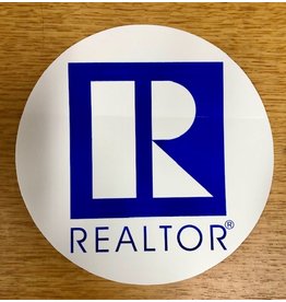 R Logo Paper Sticker  Round