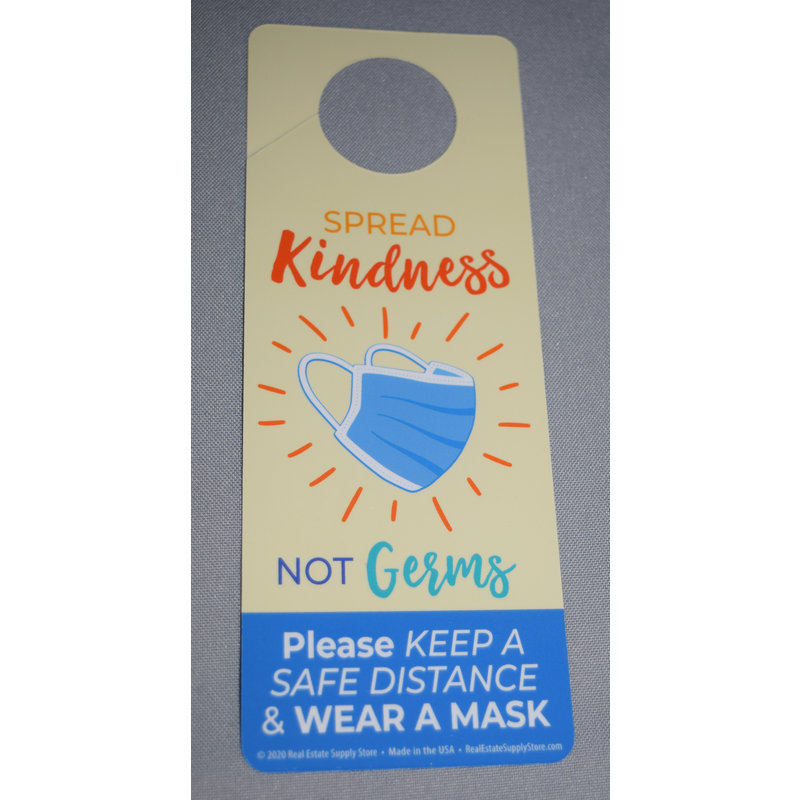 Door Hanger FACE MASK doublesided