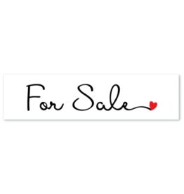 FOR SALE♥  heart Cursive  6 x 24