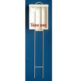 White Info Box on Stand