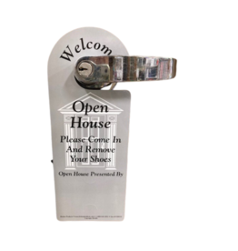 Door Hanger Open House red or gray