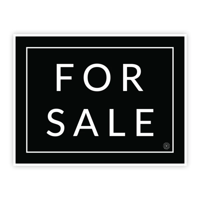 All Things Real Estate Black FOR SALE 24 x 18