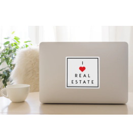 I Heart Real Estate - Decal 5 x 5