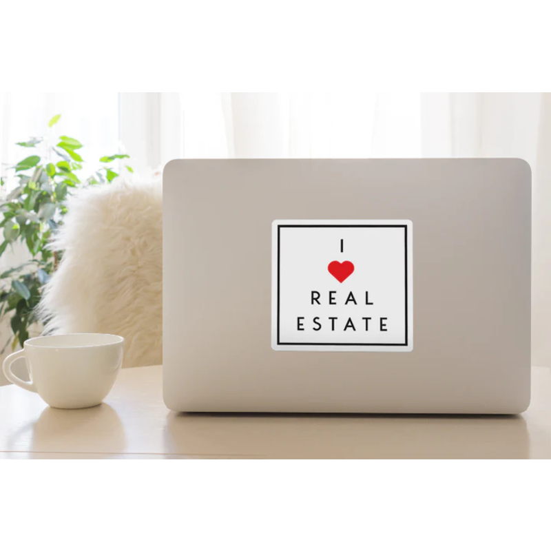 I Heart Real Estate - Decal 5 x 5