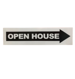 National Stock Sign Company Open House Black Rider >>>6x 24