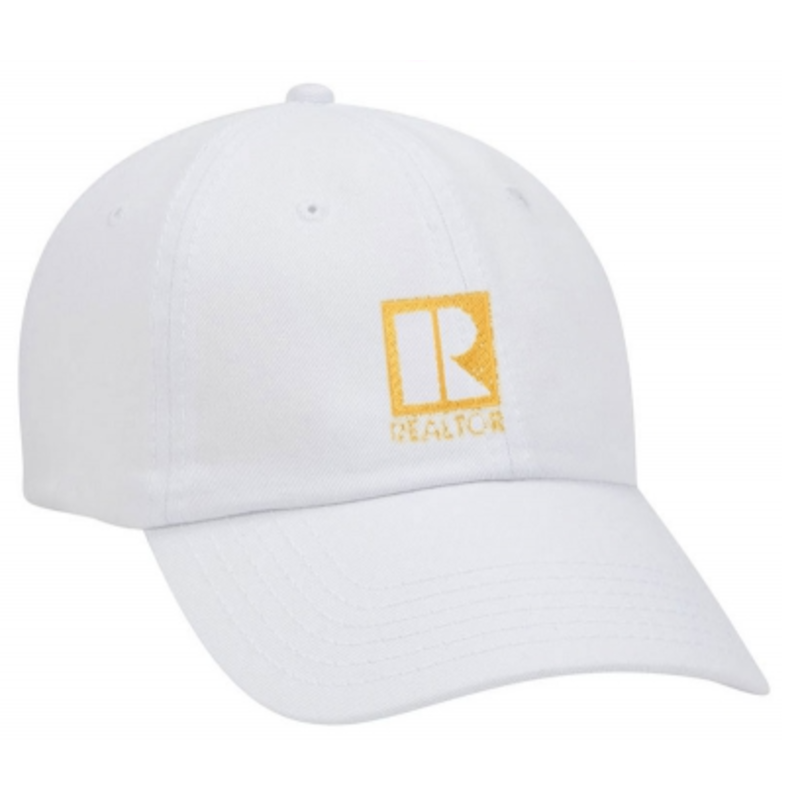 Baseballcap white with gold R logo