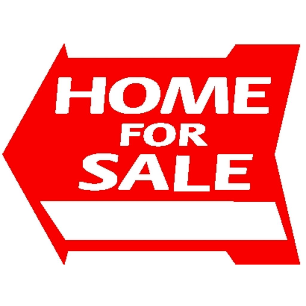 Home for Sale Arrow Di Cut Red or Blue