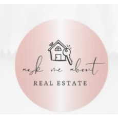 Pink Metallic Ask Me About Real Estate stickers