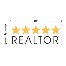 Rectangle Realtor Star car magnet