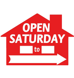 Open Saturday __ To __ Di-Cut red or blue