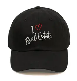 i ♥ REAL ESTATE black cap