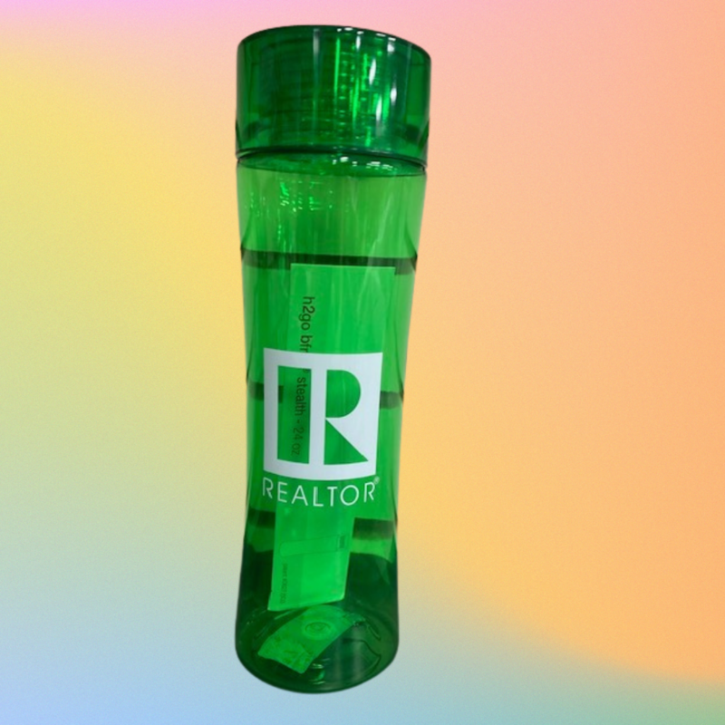 R Logo Plastic Water Bottle