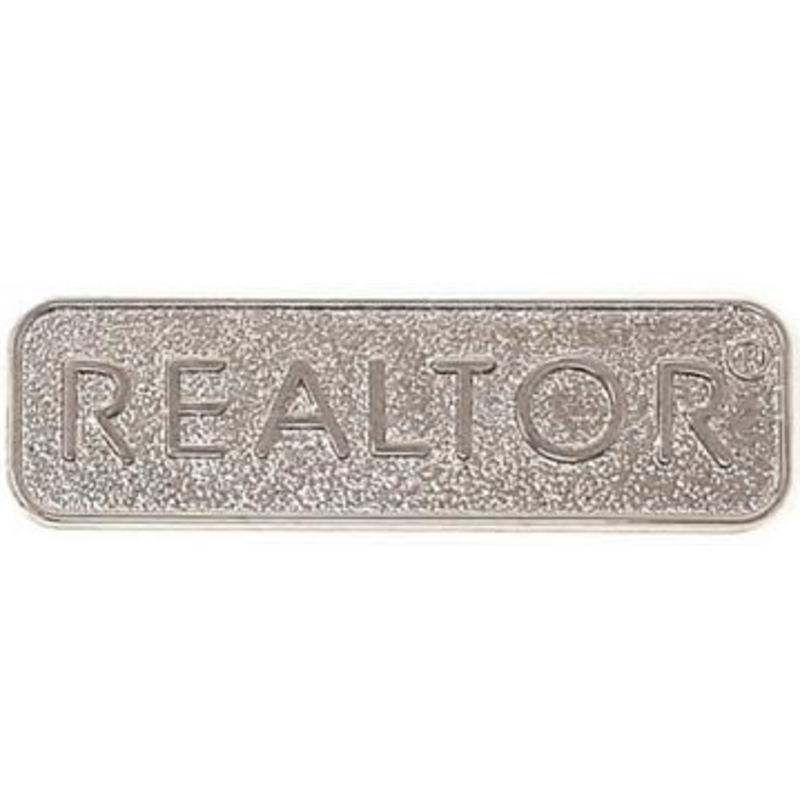 Magnetic Pin -  Realtor logo silver or blue