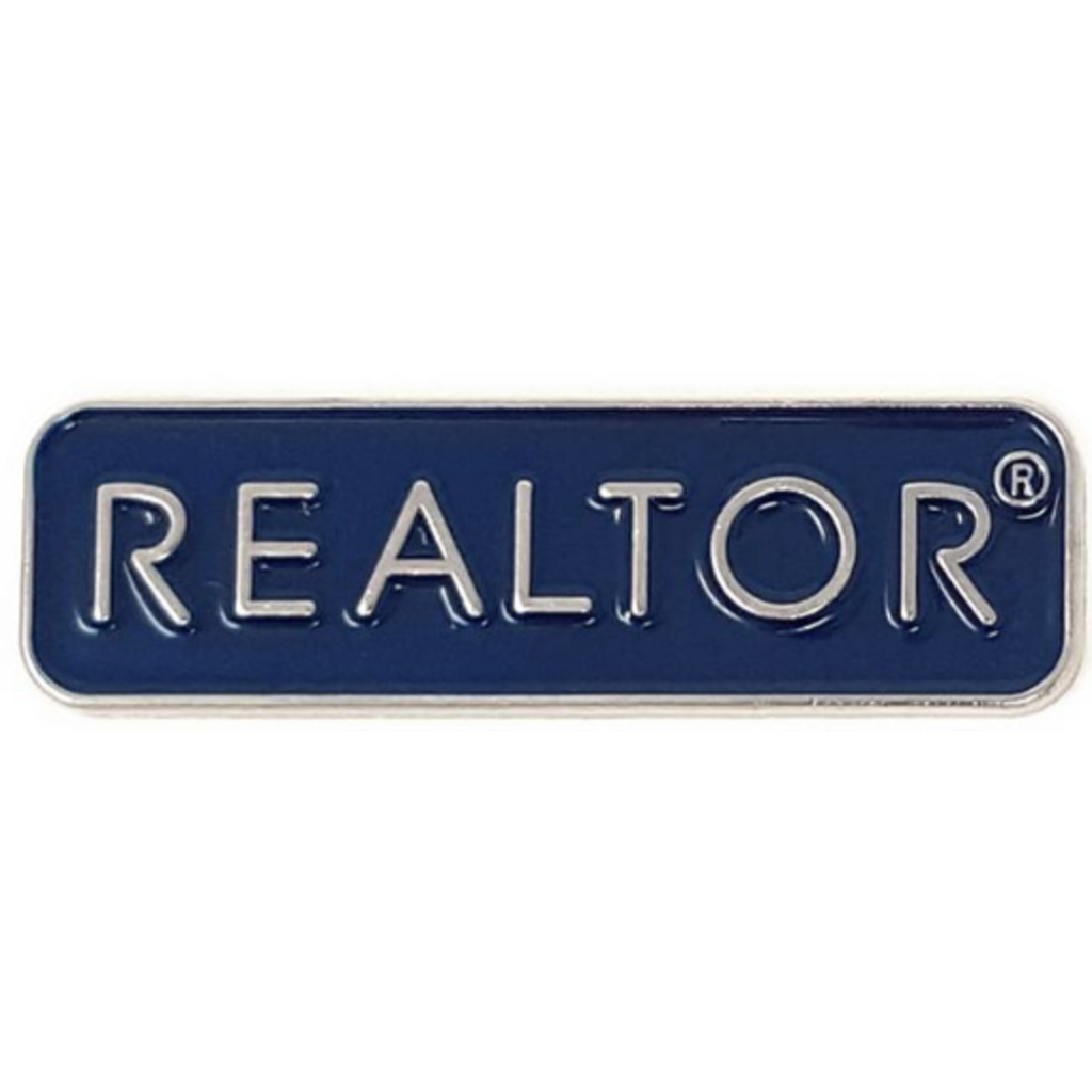 Magnetic Pin -  Realtor logo silver or blue