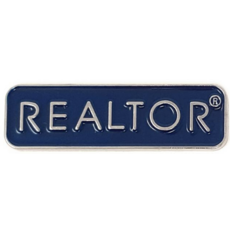 Magnetic Pin -  Realtor logo silver or blue