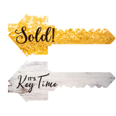 Key prop sign  (double-sided)