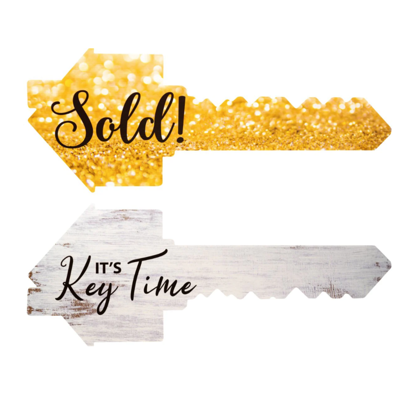 Key prop sign  (double-sided)