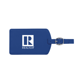 R LOGO  BLUE LUGGAGE TAG