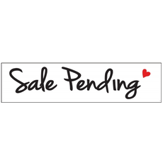 Sale Pending  heart 6 x 24