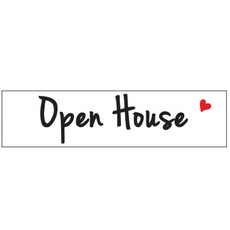 Open House ♥ heart  6 x 24