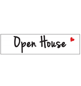 Open House ♥ heart  6 x 24