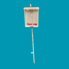 INFO BOX on single lawn stake