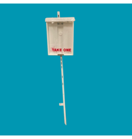 INFO BOX on single lawn stake