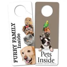 DOOR HANGERS pets, shoes lights, open house