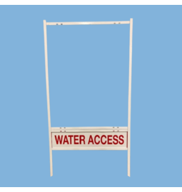 Metal Sign Frame 30" L x 24" wide Black or white with One Rider