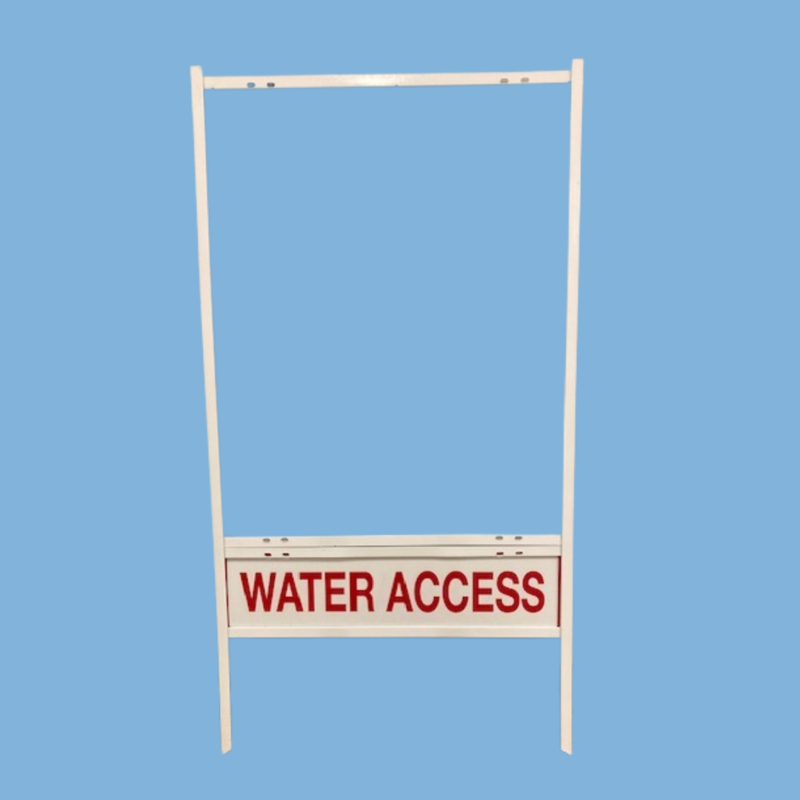 Metal Sign Frame 30" L x 24" wide Black or white with One Rider