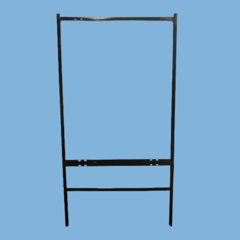 Metal Sign Frame 30" L x 24" W Black with Single Rider
