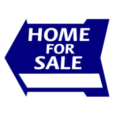 Home for Sale Arrow Di Cut Red or Blue