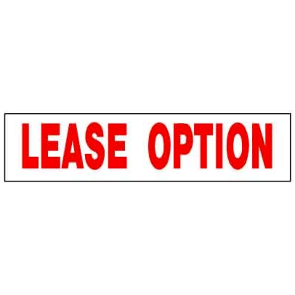 Lease/Purchase Lease Option 6 x 24
