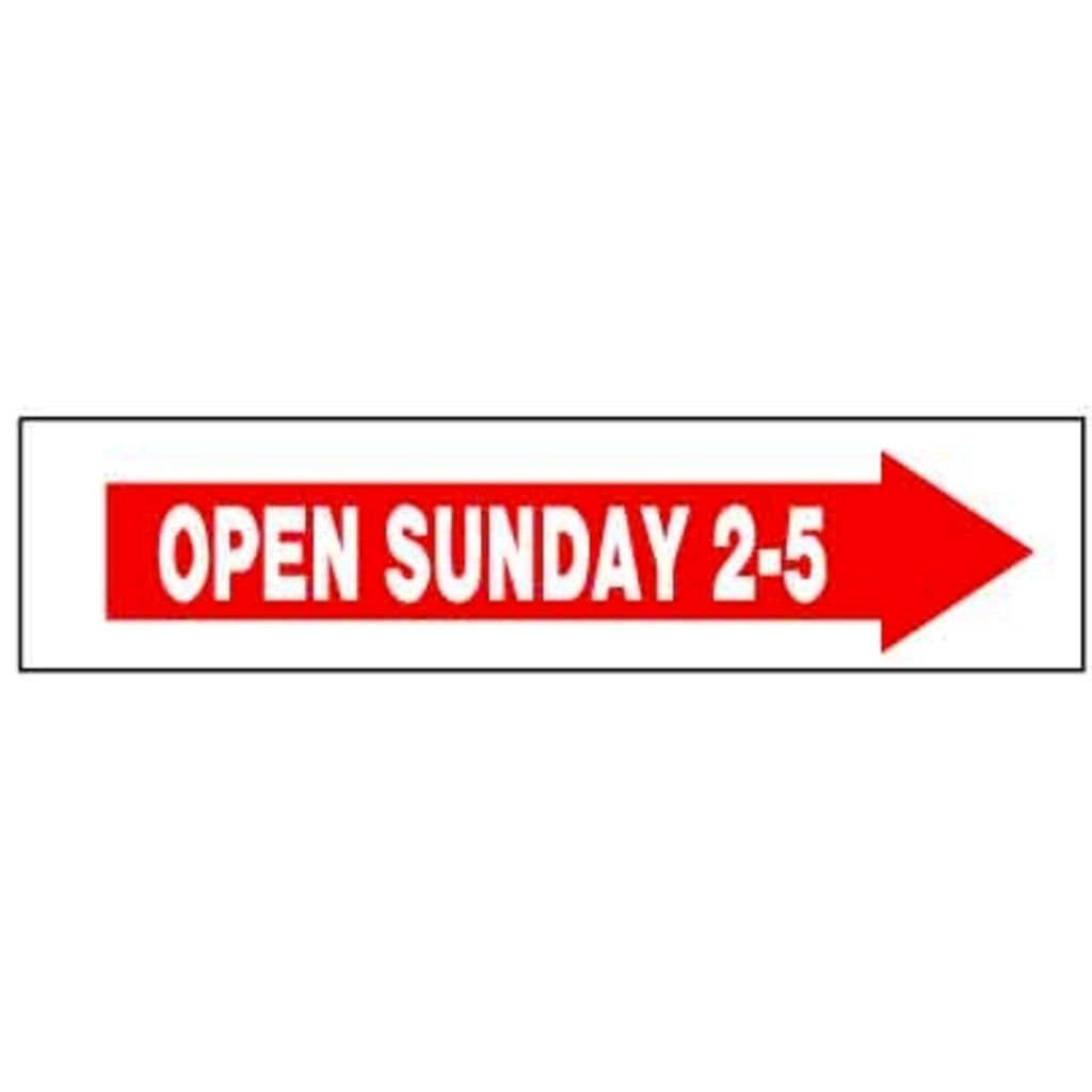 OPEN SUNDAY 2-5 >>>